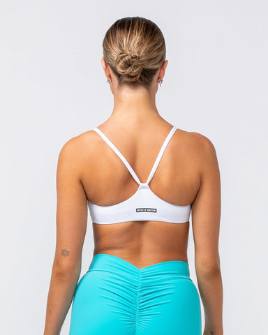 Muscle Nation Sports Bras Socialite Bralette - White