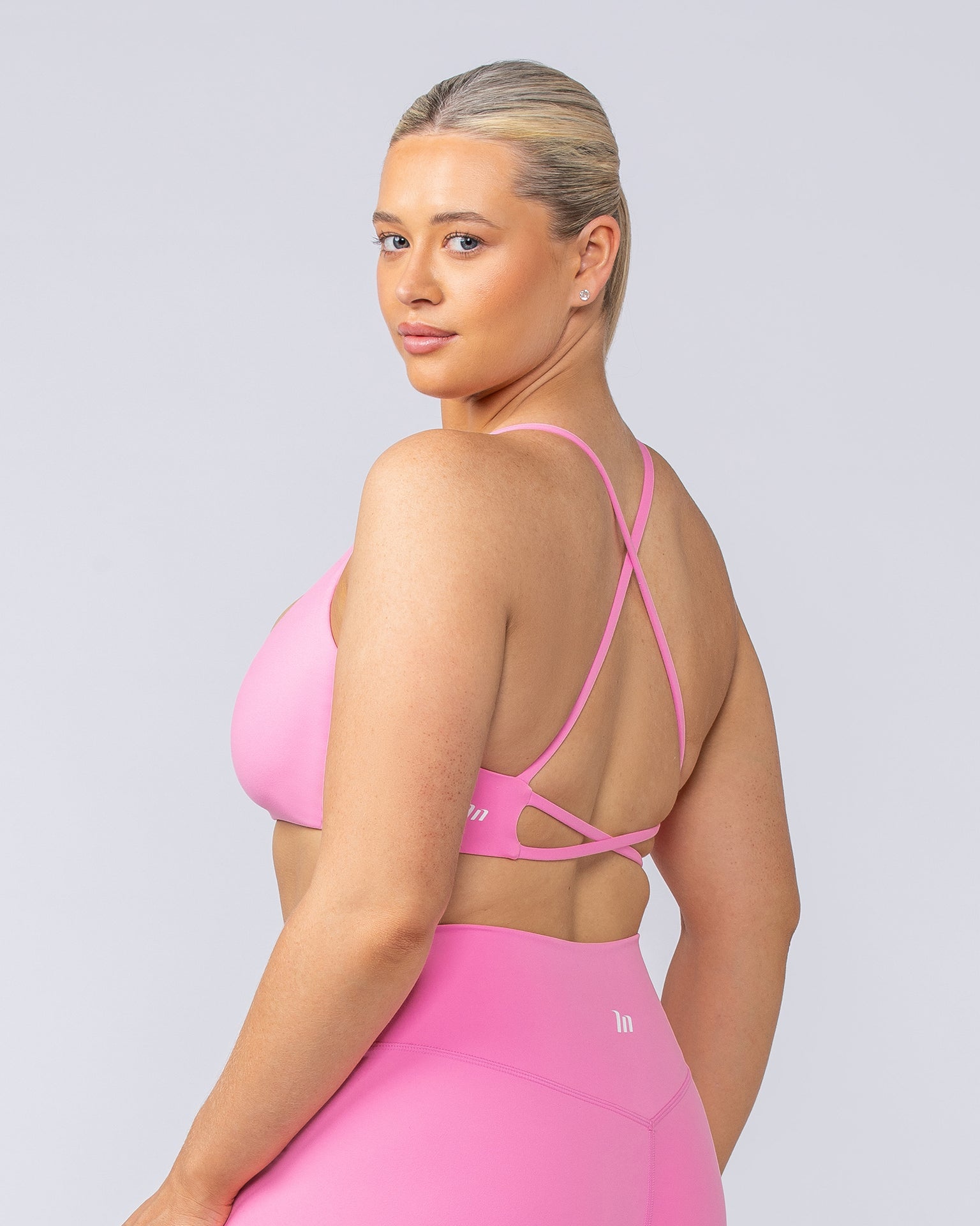 Muscle Nation Sports Bras Strike Bralette - Hollywood Pink