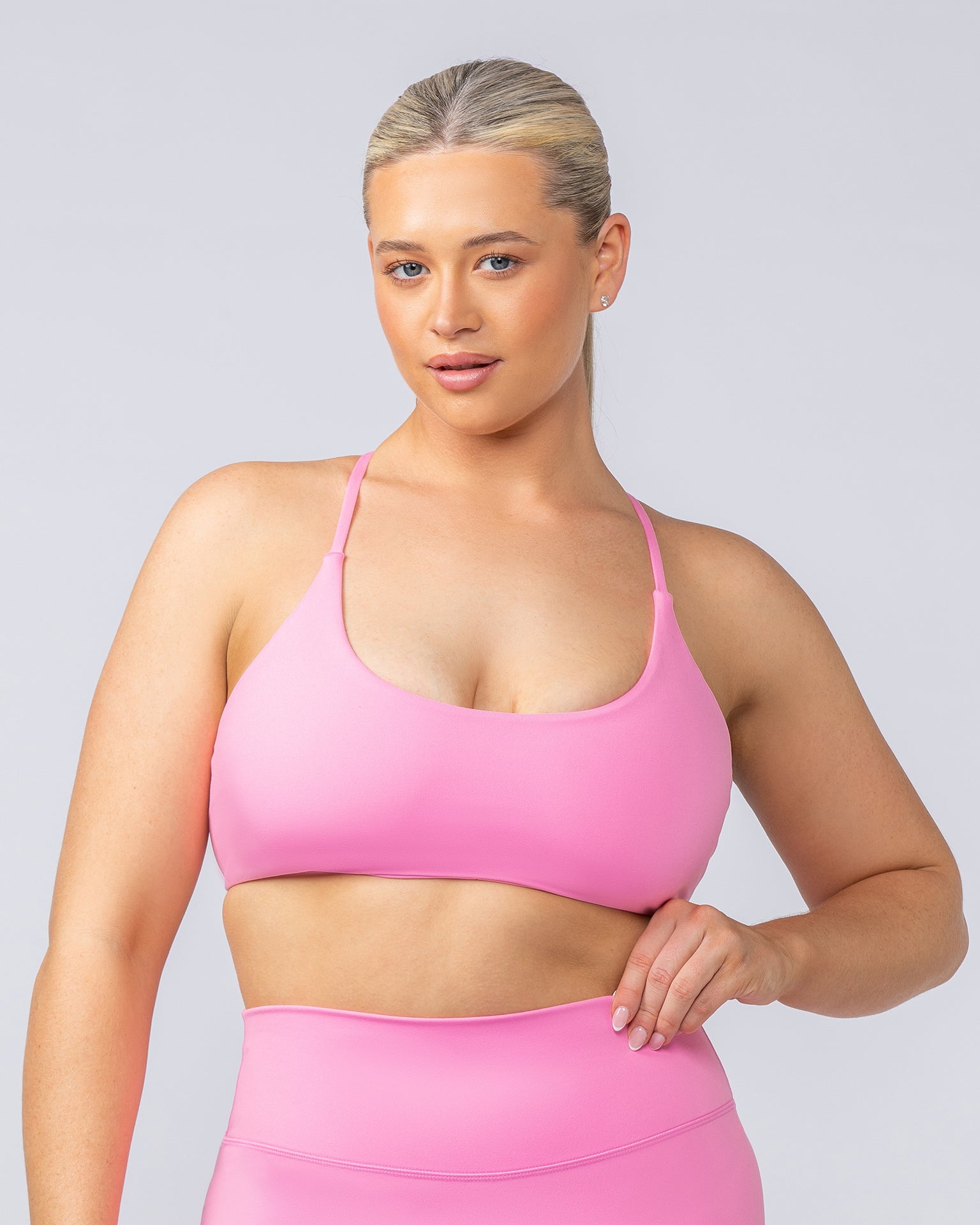 Muscle Nation Sports Bras Strike Bralette - Hollywood Pink