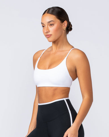 Muscle Nation Sports Bras Strike Bralette - White