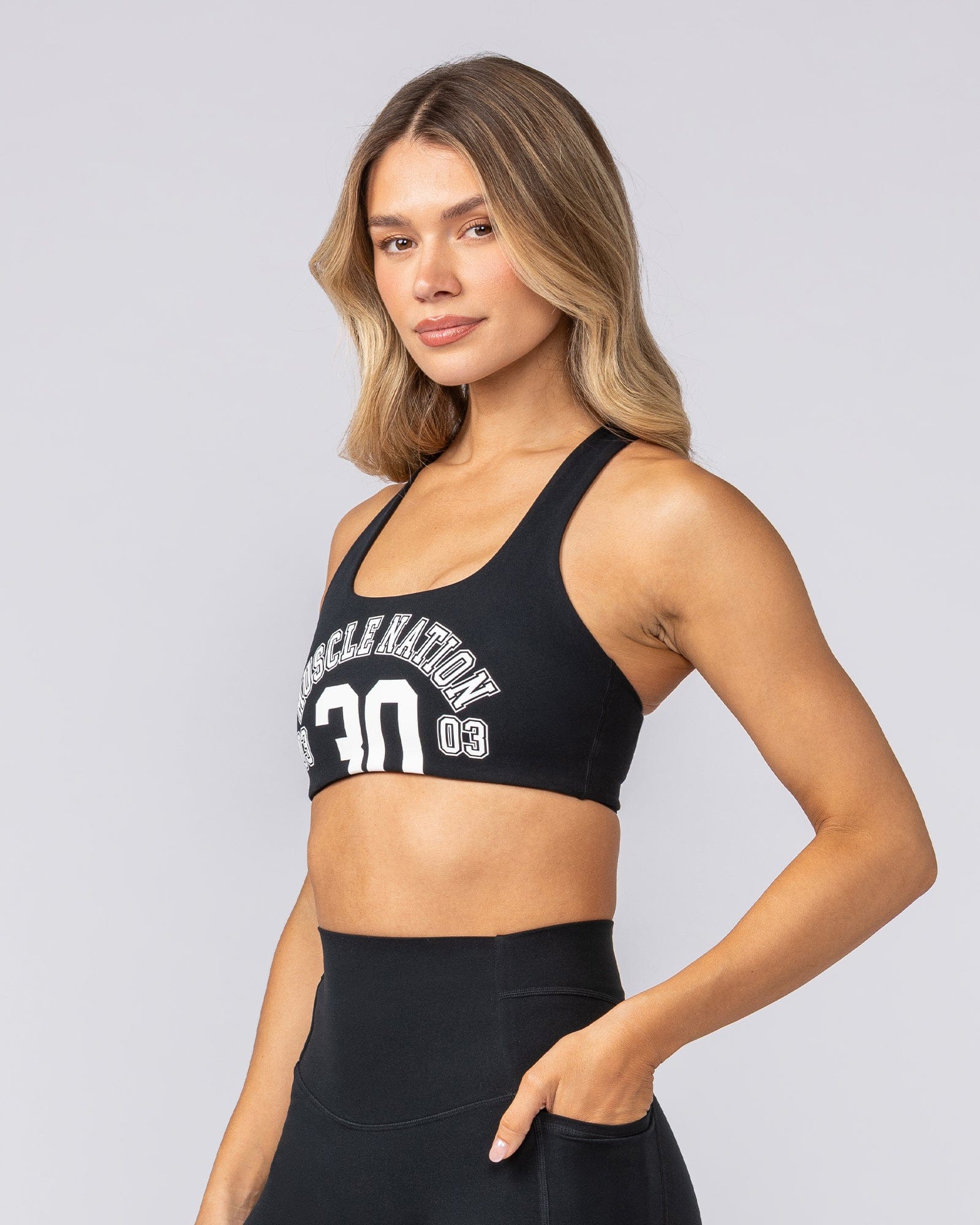 Muscle Nation Sports Bras Takeover Bra - Black