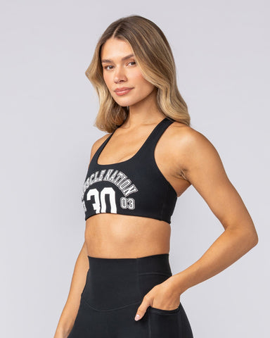 Muscle Nation Sports Bras Takeover Bra - Black