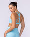 Muscle Nation Sports Bras Traction Bra - Lagoon