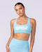 Muscle Nation Sports Bras Traction Bra - Lagoon