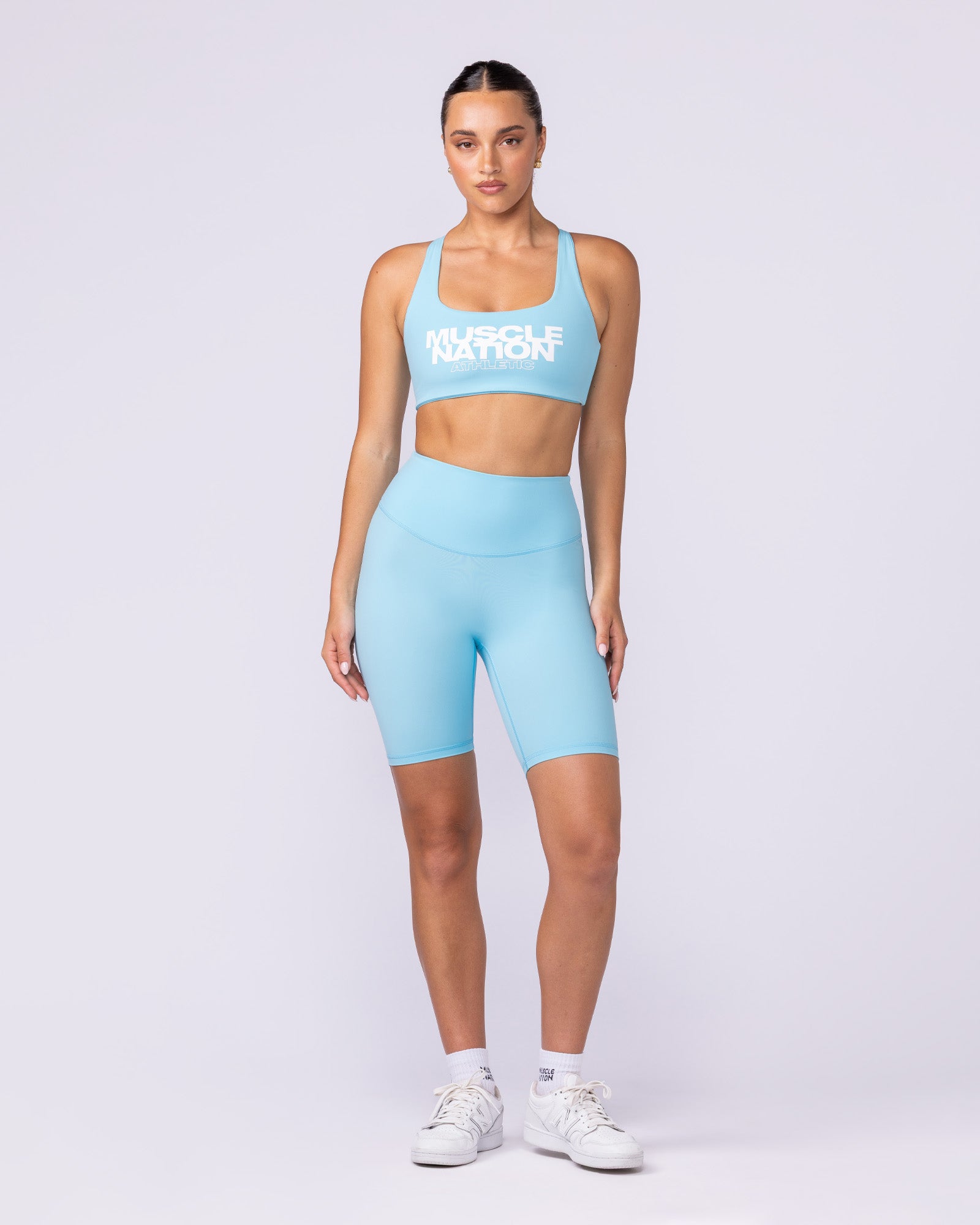 Muscle Nation Sports Bras Traction Bra - Lagoon