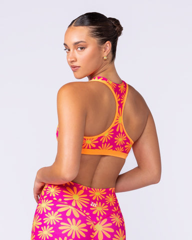 Muscle Nation Sports Bras Vixen Bra - Cosmo Petals