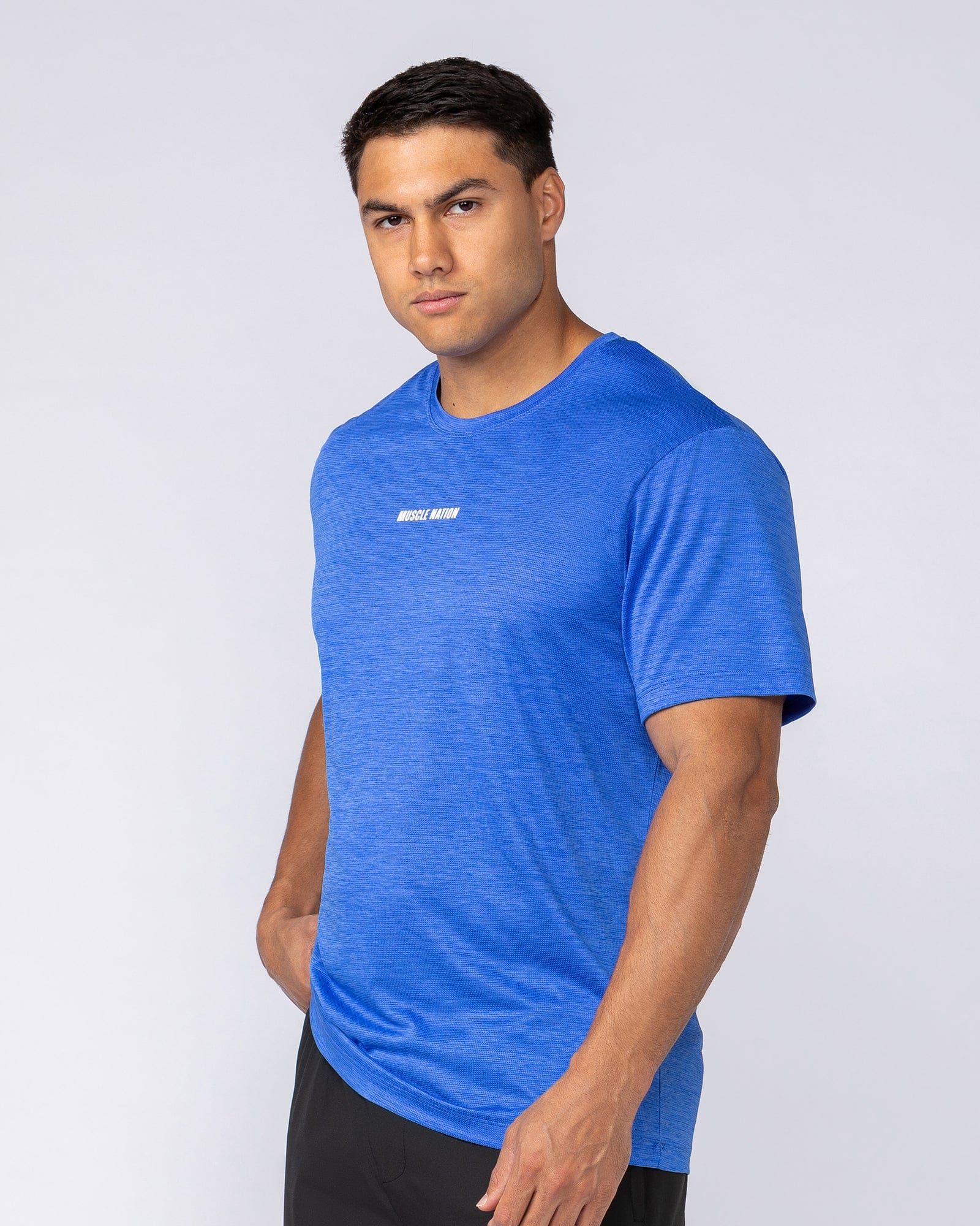 Muscle Nation T-Shirts Aero Active Tee - Power Blue