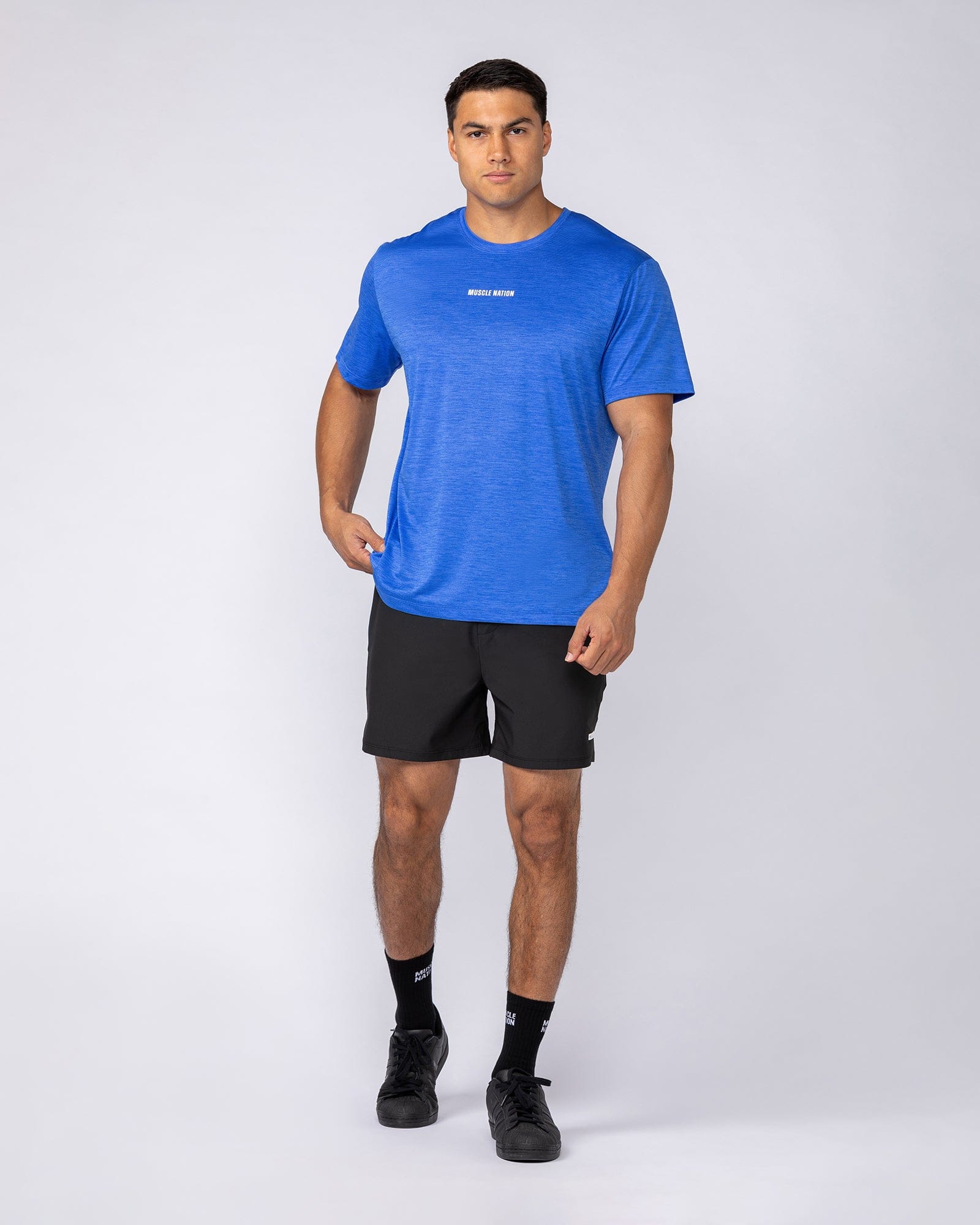 Muscle Nation T-Shirts Aero Active Tee - Power Blue