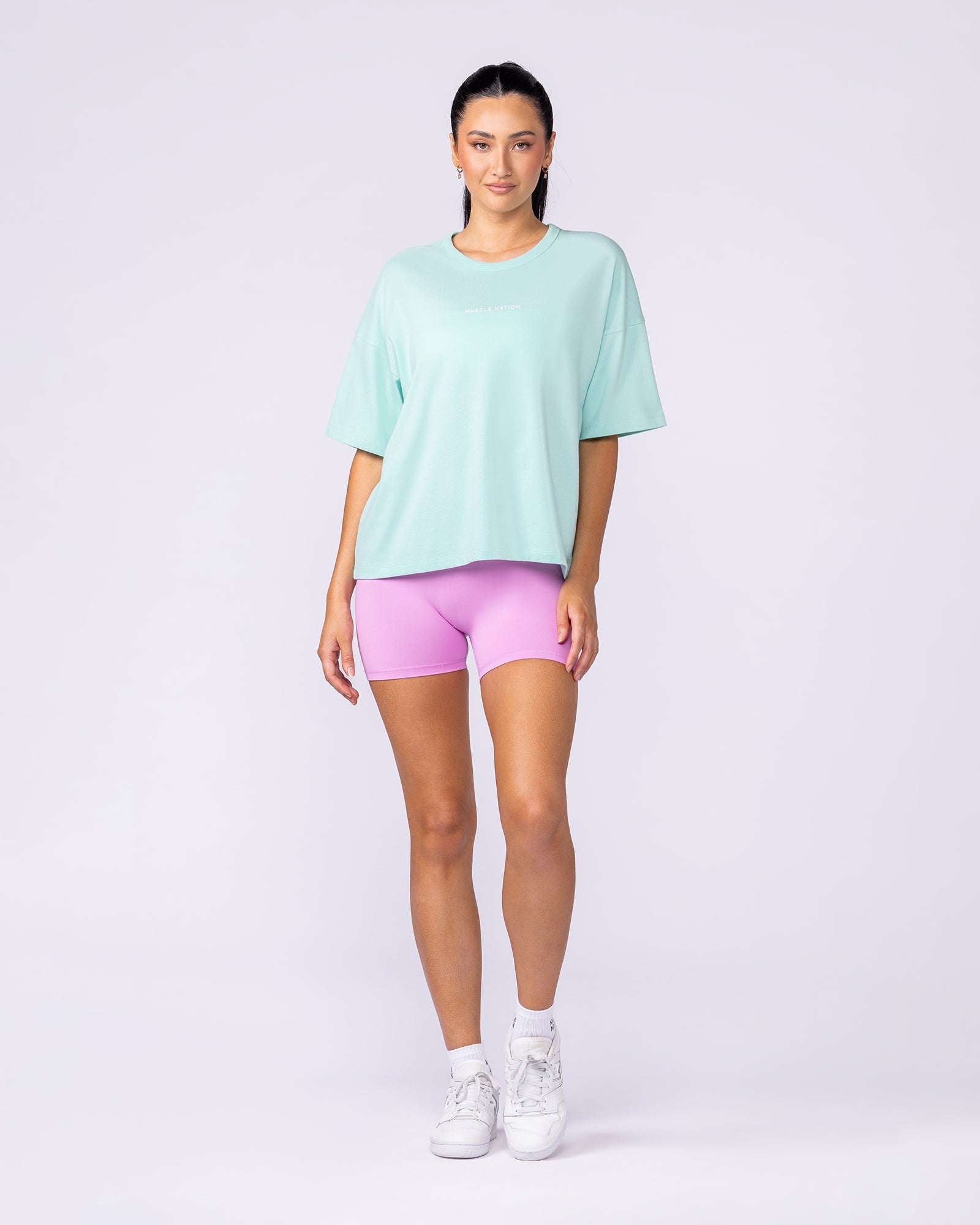 Muscle Nation T-Shirts Boxy Fit Tee - Spearmint