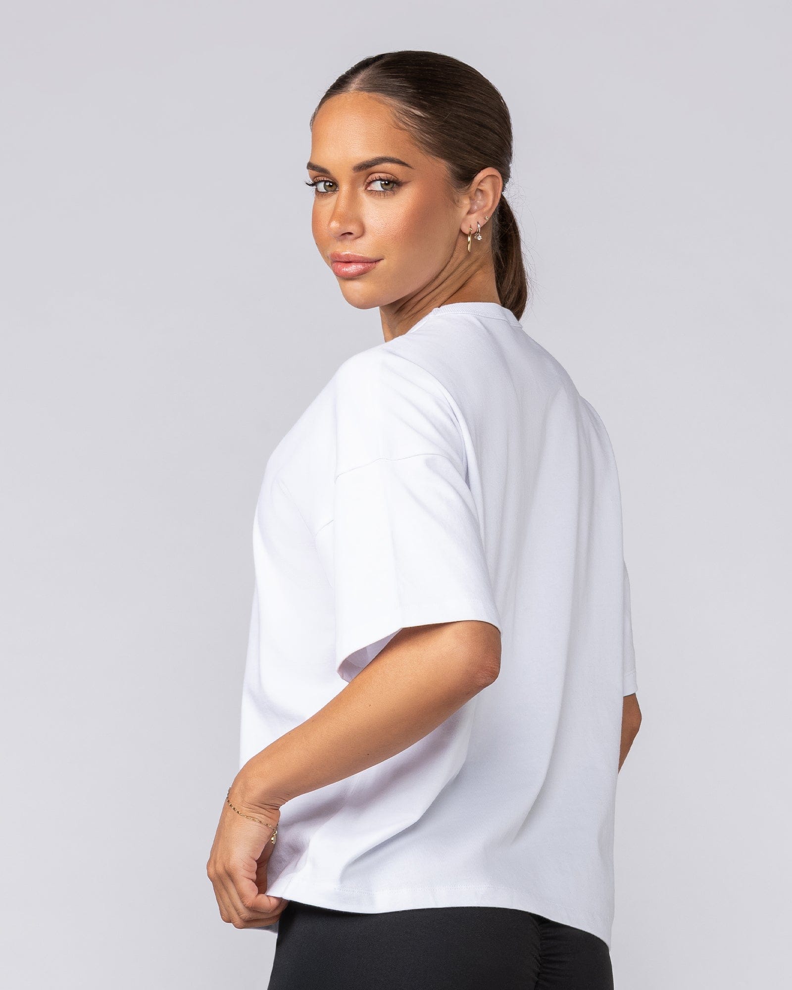Muscle Nation T-Shirts Boxy Fit Tee - White