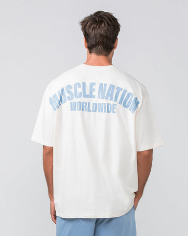 Muscle Nation T-Shirts Classic Oversized Vintage Tee - Dark Taupe (Copy)