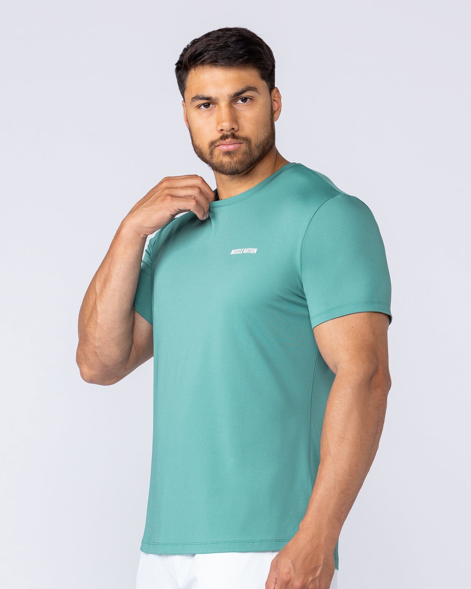 Muscle Nation T-Shirts Climaflex Active Tee - Alpine