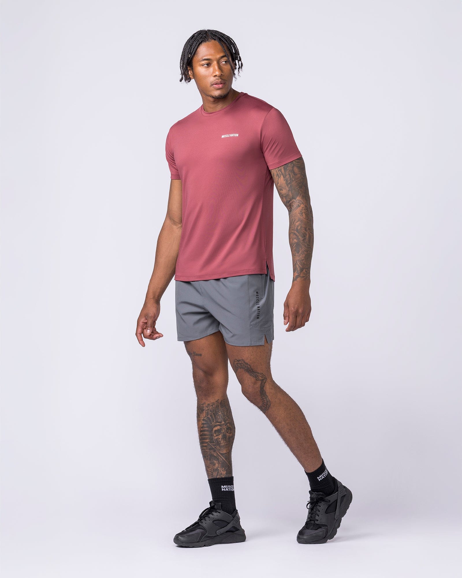 Muscle Nation T-Shirts Climaflex Active Tee - Rust