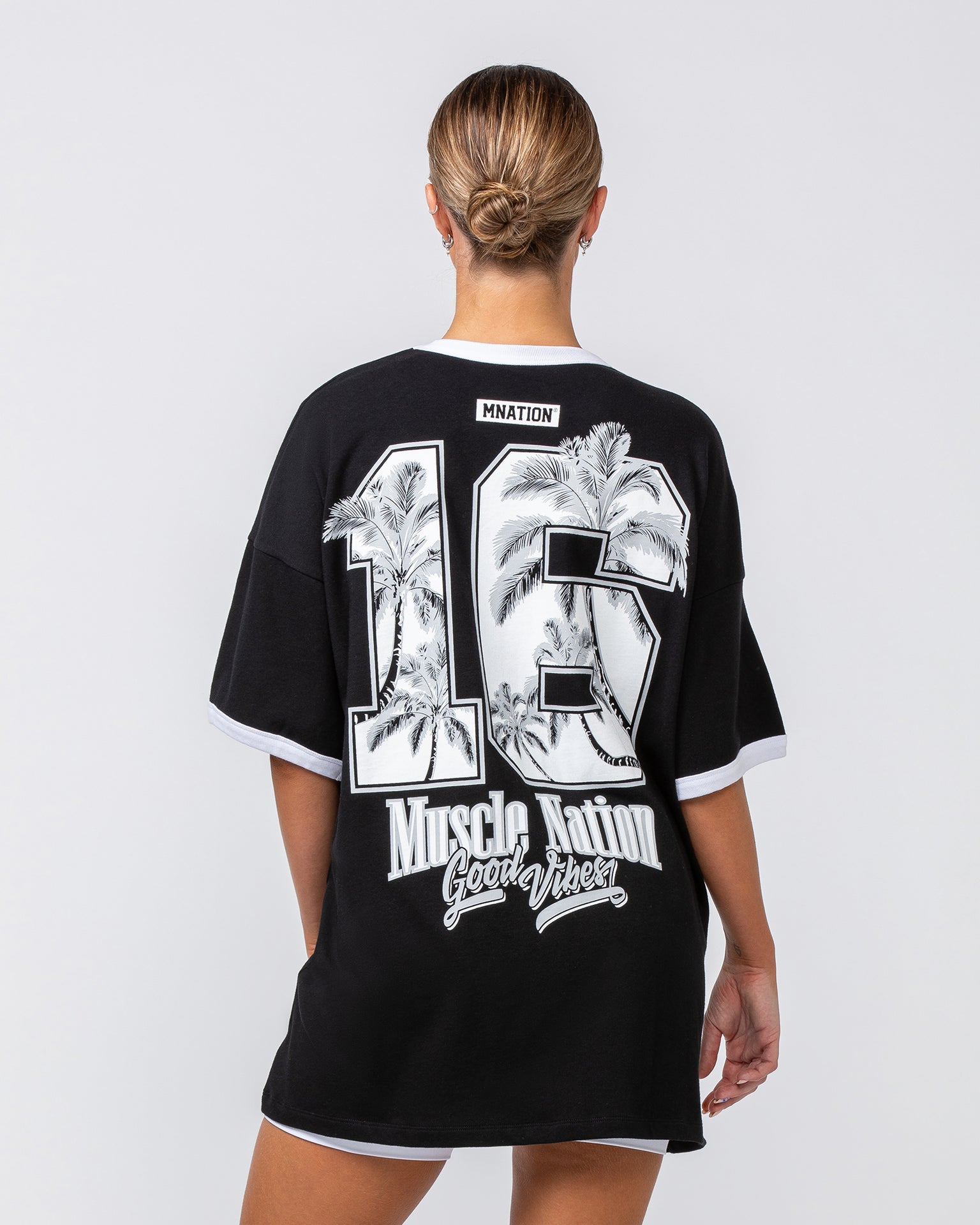 Muscle Nation T-Shirts Coast Oversized Tee - Black