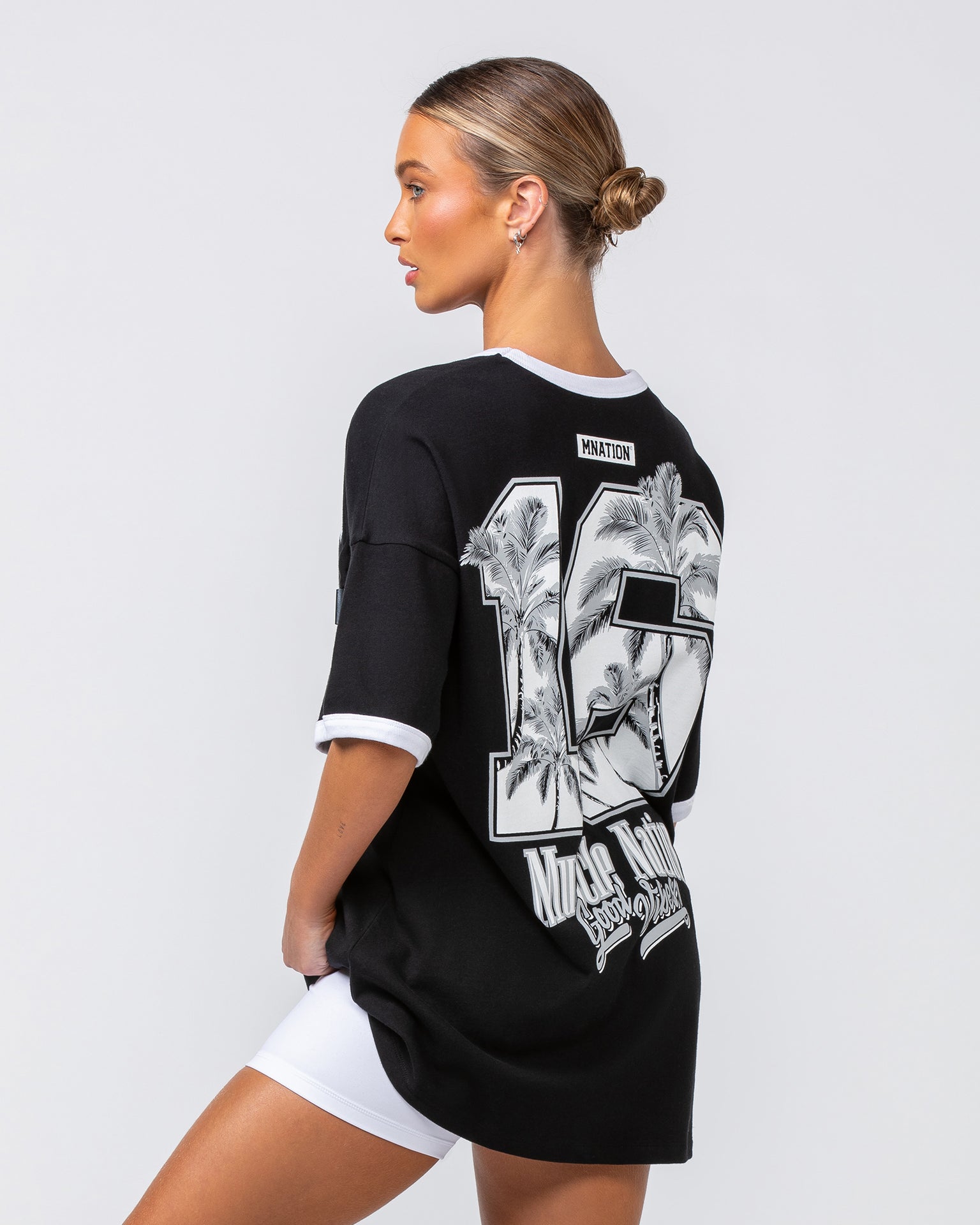 Muscle Nation T-Shirts Coast Oversized Tee - Black