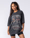 Muscle Nation T-Shirts Cobras Oversized Tee - Washed Black
