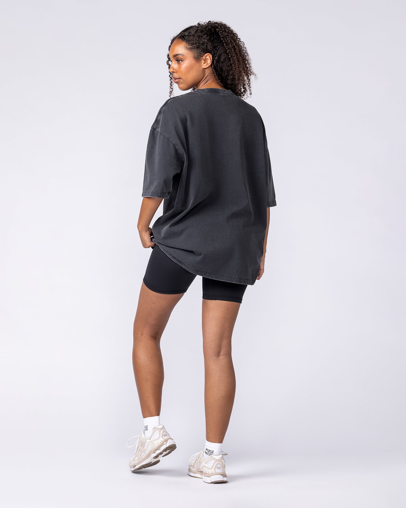 Muscle Nation T-Shirts Cobras Oversized Tee - Washed Black
