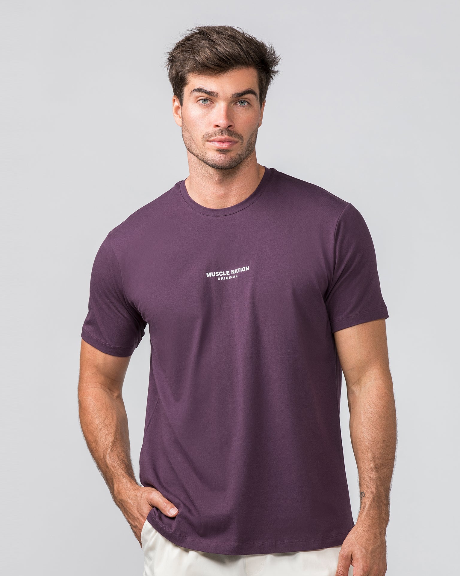 Muscle Nation T-Shirts Condition Tee - Midnight Plum