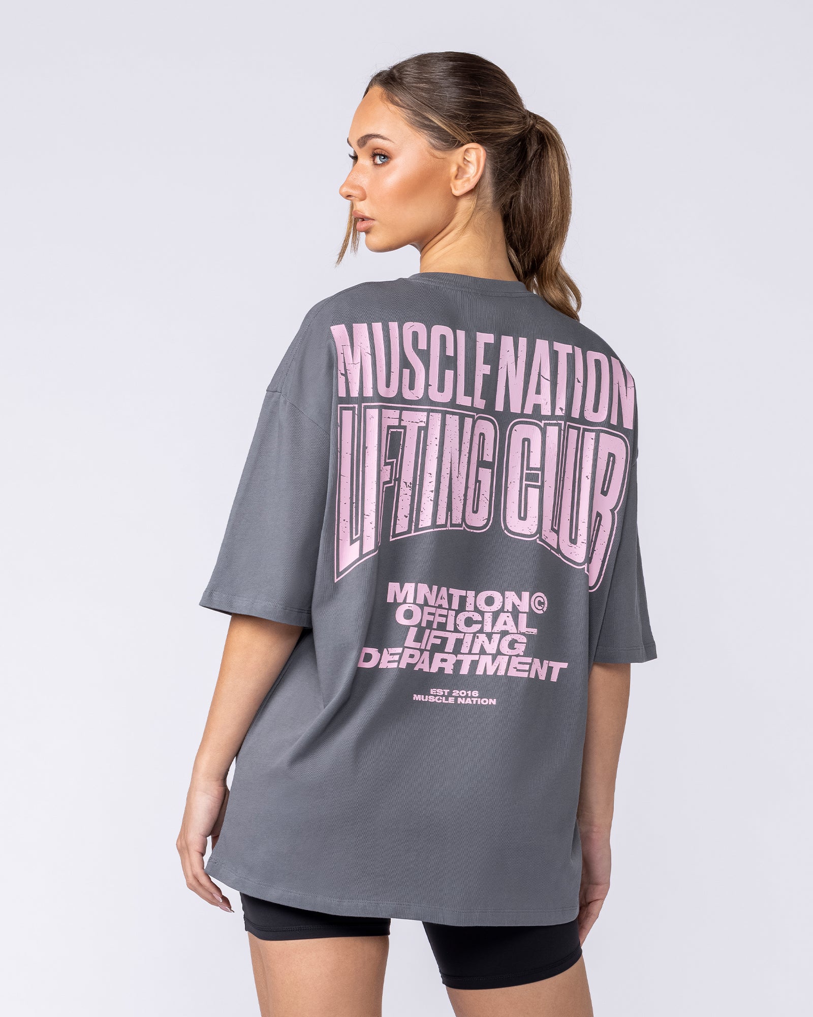Muscle Nation T-Shirts Creed Oversized Tee - Tornado