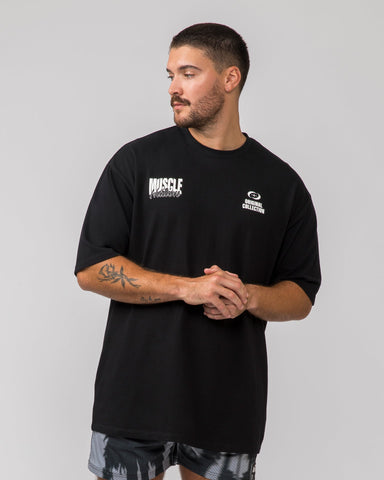 Muscle Nation T-Shirts Culture Oversized Tee - Black