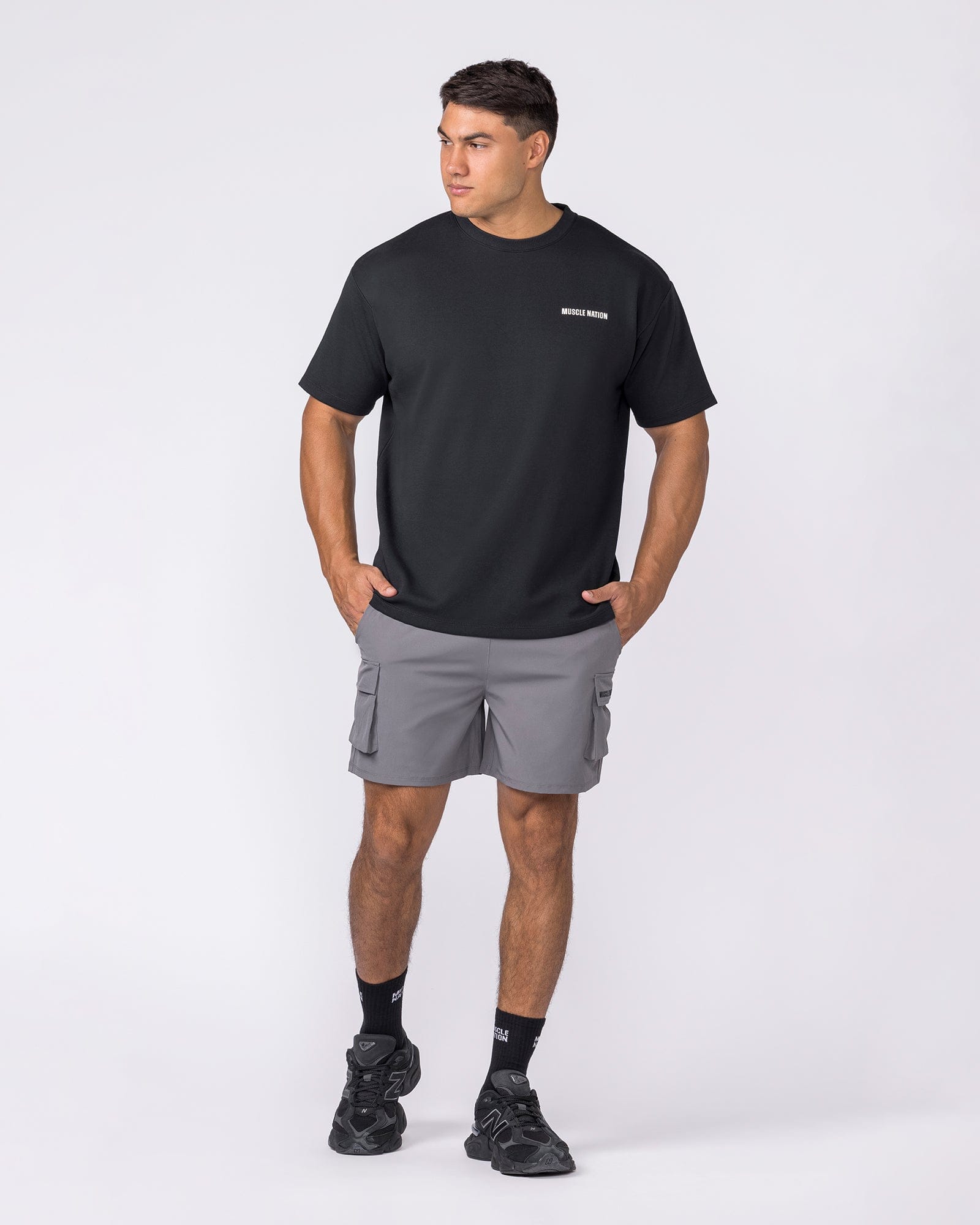 Muscle Nation T-Shirts Daily Regular Fit Tee - Black