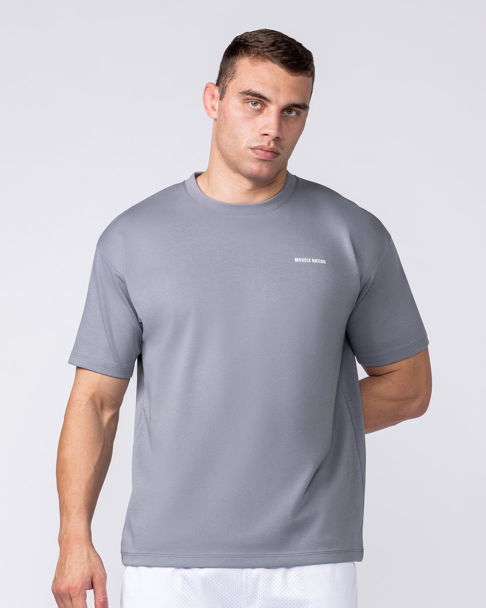 Muscle Nation T-Shirts Daily Regular Fit Tee - Cement