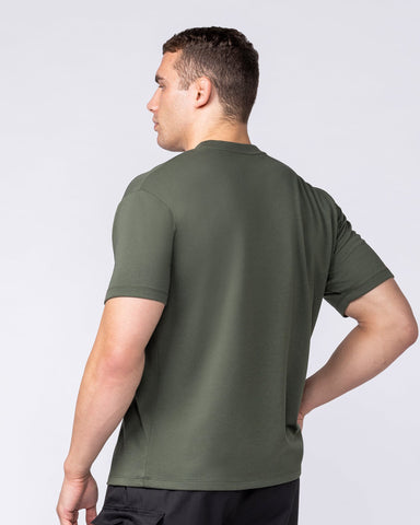 Muscle Nation T-Shirts Daily Regular Fit Tee - Dark Khaki