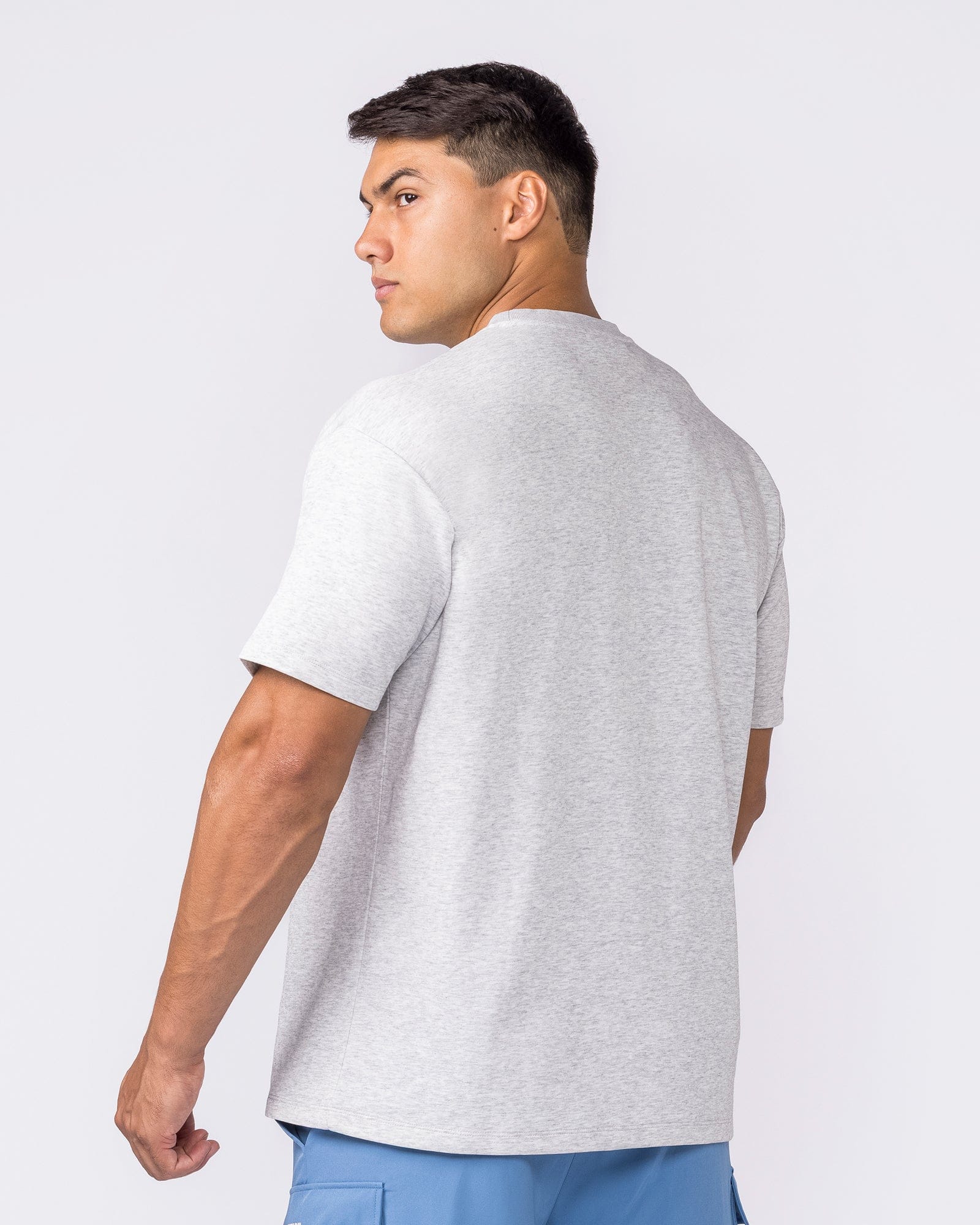 Muscle Nation T-Shirts Daily Regular Fit Tee - Grey Marl
