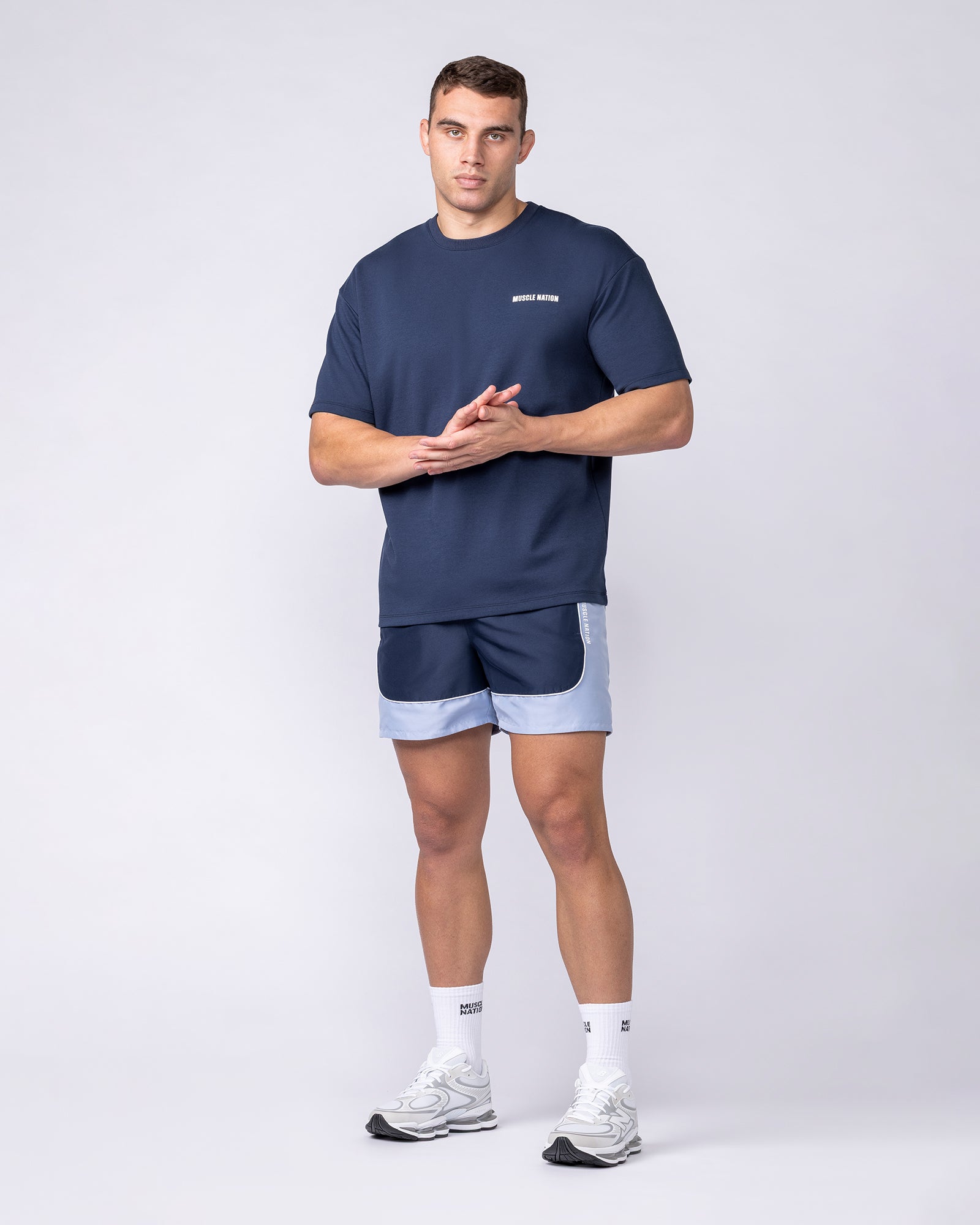 Muscle Nation T-Shirts Daily Regular Fit Tee - Navy