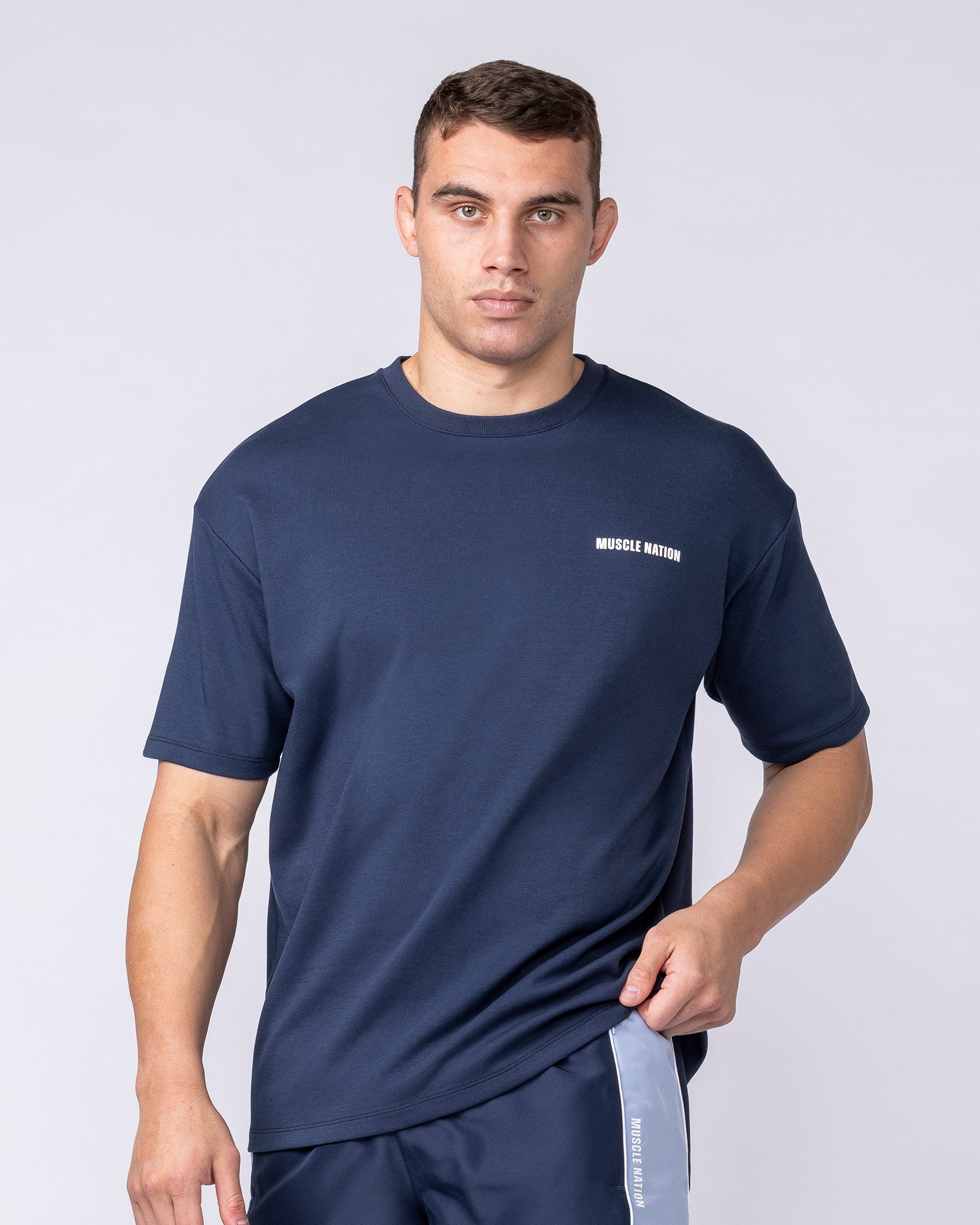 Muscle Nation T-Shirts Daily Regular Fit Tee - Navy