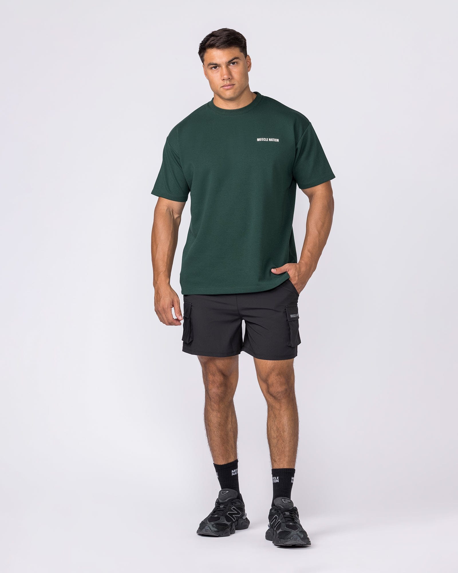 Muscle Nation T-Shirts Daily Regular Fit Tee - Sporting Green
