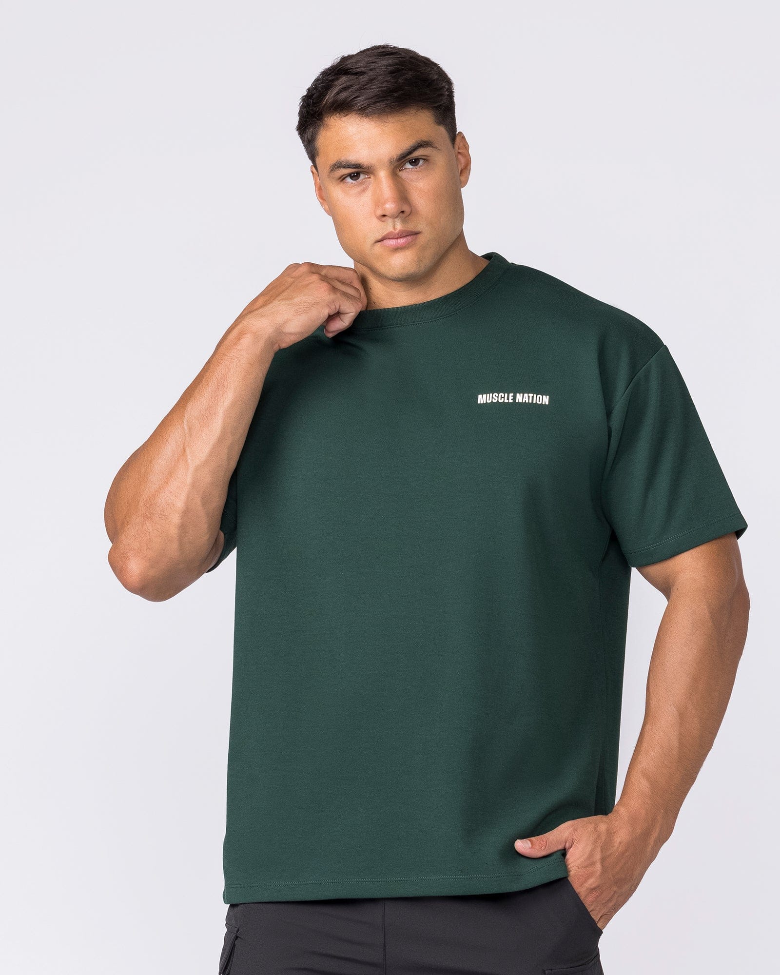 Muscle Nation T-Shirts Daily Regular Fit Tee - Sporting Green