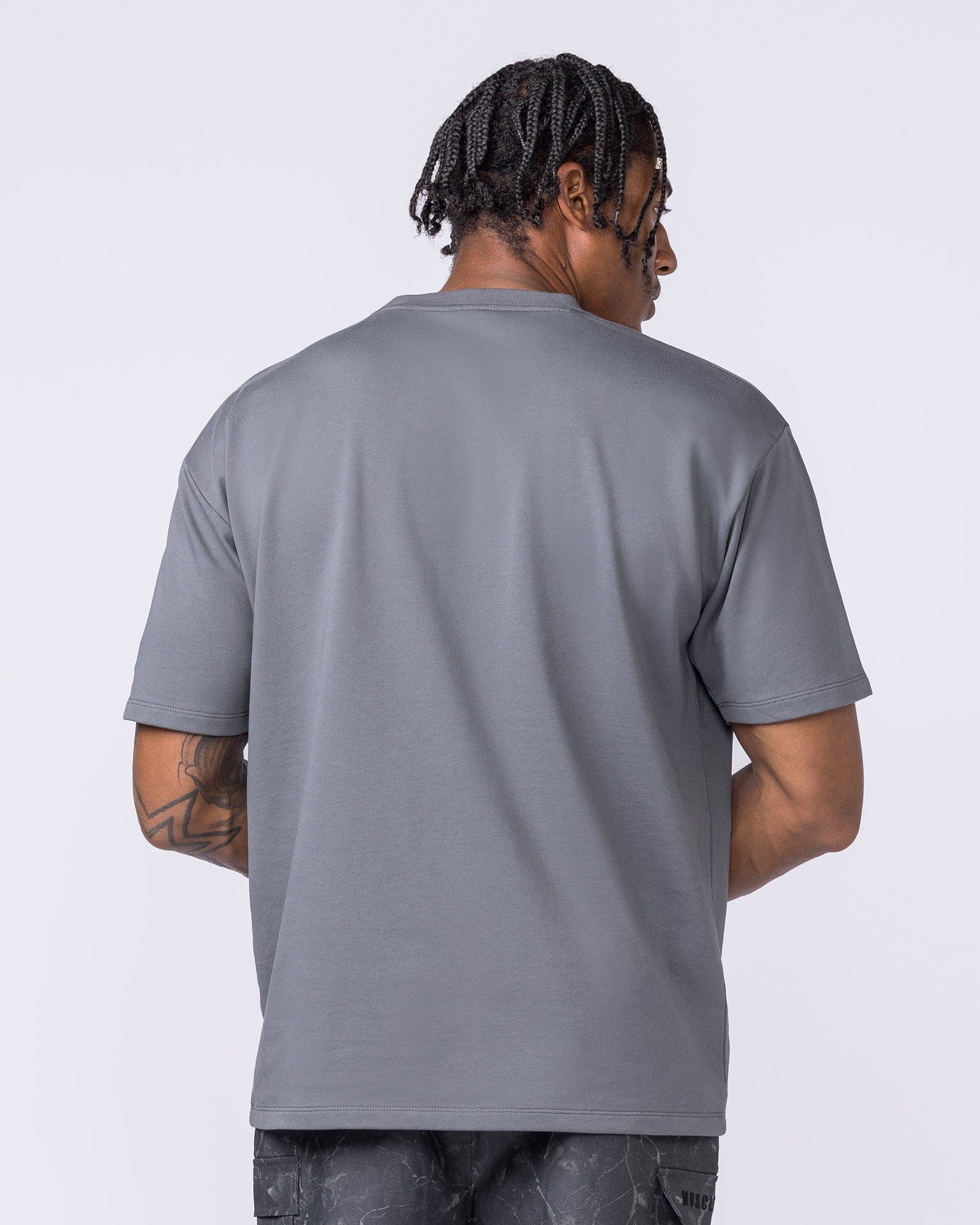 Muscle Nation T-Shirts Essential Regular Fit Tee - Mid Grey