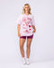 Muscle Nation T-Shirts Extra Dirty Oversized Tee - Pink Lady
