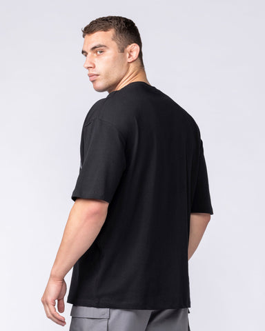 Muscle Nation T-Shirts Fieldhouse Oversized Tee - Black