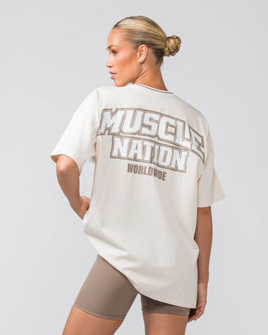 Muscle Nation T-Shirts Frat Oversized Tee - Dew