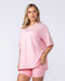 Muscle Nation T-Shirts Fresh And Juicy Oversized Tee - Petal Pink