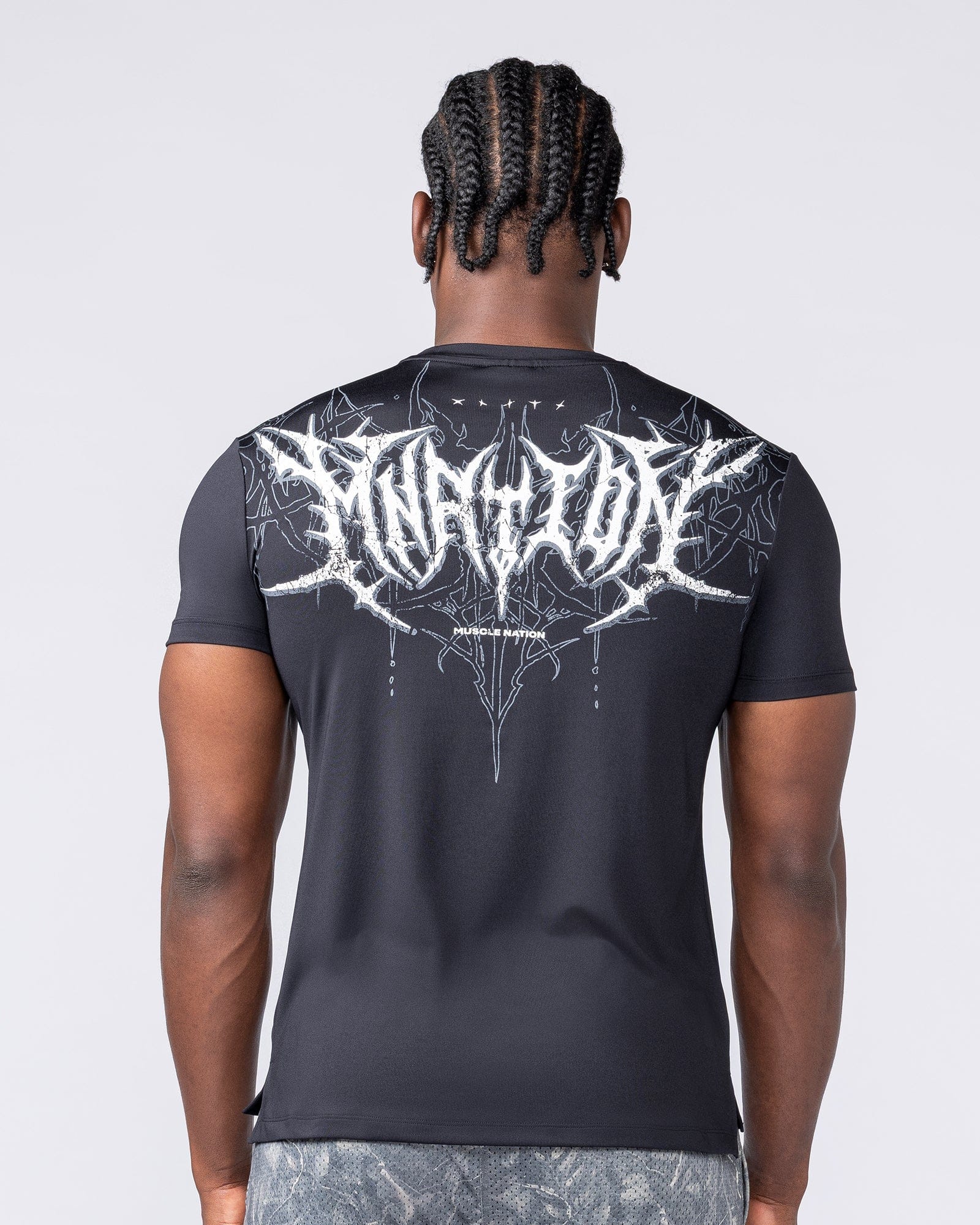 Muscle Nation T-Shirts Gothic Climaflex Active Tee - Black