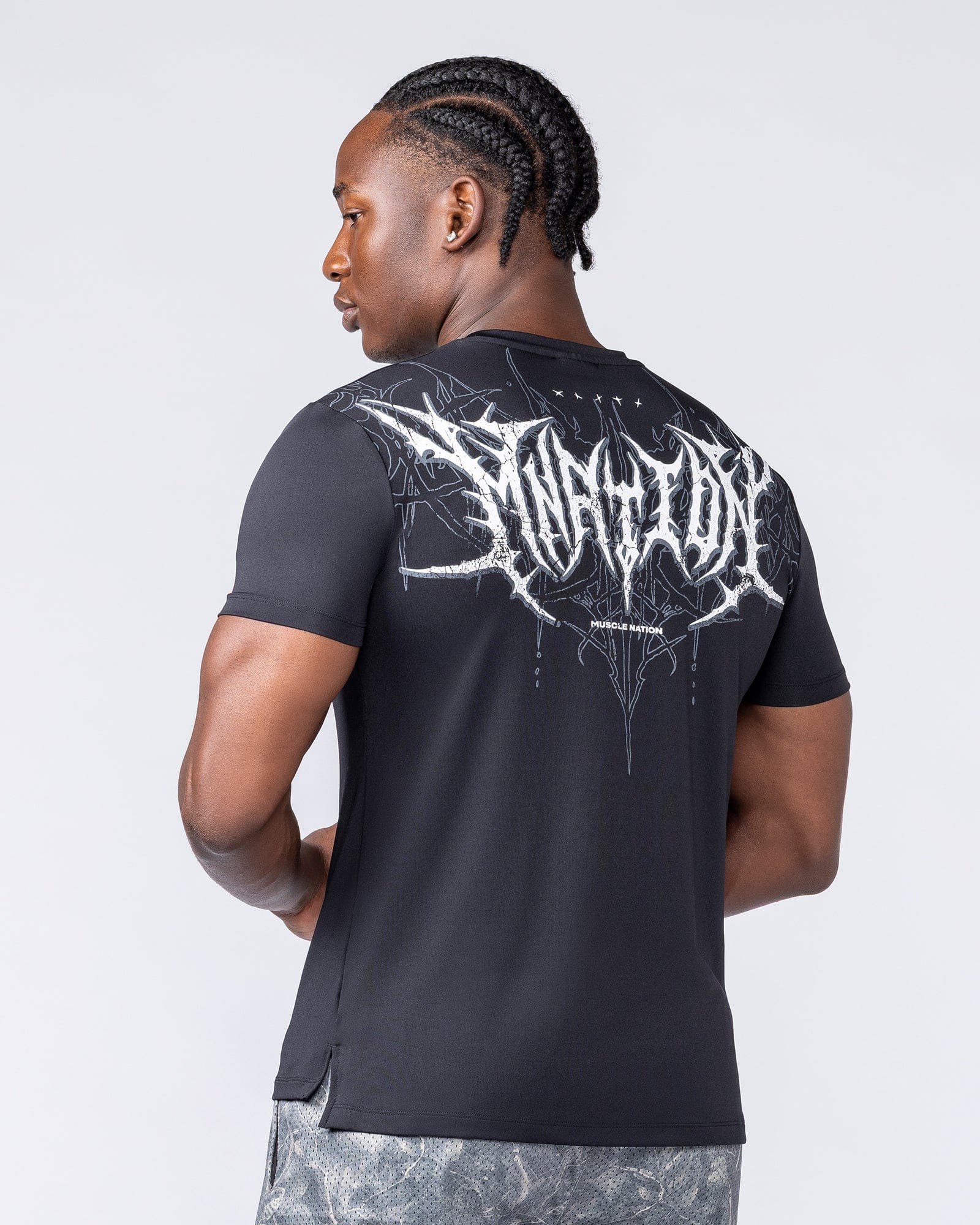 Muscle Nation T-Shirts Gothic Climaflex Active Tee - Black