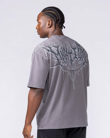 Muscle Nation T-Shirts Gothic Oversized Tee - Washed Tornado