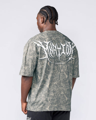 Muscle Nation T-Shirts Gothic Oversized Tee - Washed Tree Camo