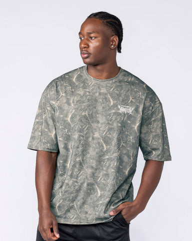 Muscle Nation T-Shirts Gothic Oversized Tee - Washed Tree Camo