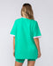 Muscle Nation T-Shirts Gym Girly Oversized Tee - Palm Leaf
