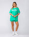 Muscle Nation T-Shirts Gym Girly Oversized Tee - Palm Leaf