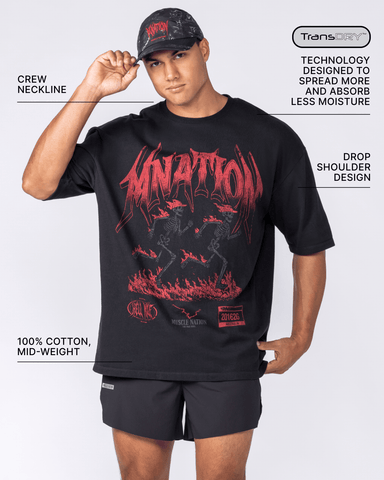 Muscle Nation T-Shirts Hell Mile Running Tee - Black