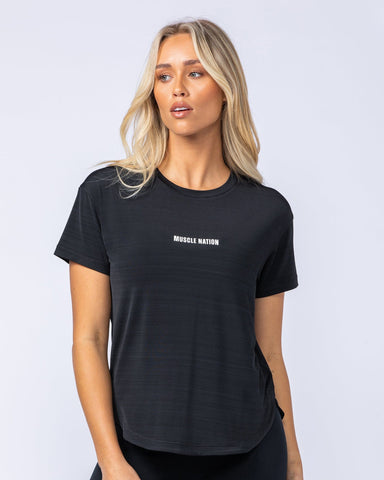 Muscle Nation T-Shirts Ignite Training Tee - Black (Original Logo)
