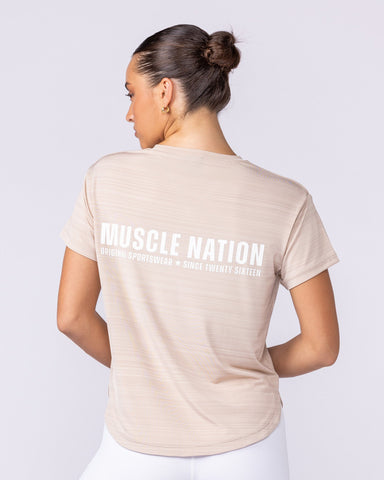 Muscle Nation T-Shirts Ignite Training Tee - Sand
