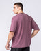 Muscle Nation T-Shirts Iron Skull Oversized Tee - Washed Maroon