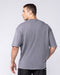 Muscle Nation T-Shirts Iron Skull Oversized Tee - Washed Tornado