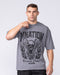 Muscle Nation T-Shirts Iron Skull Oversized Tee - Washed Tornado